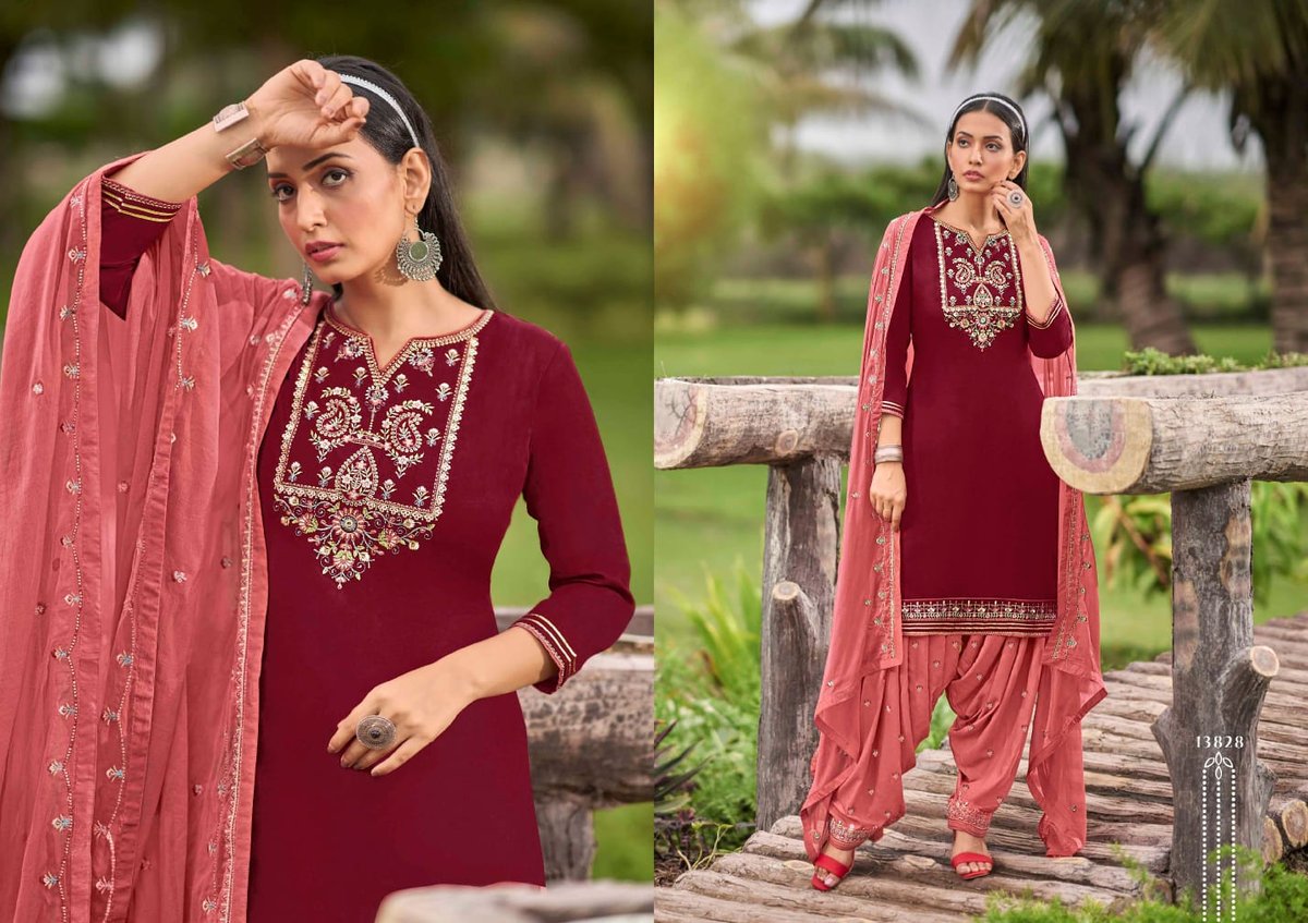 Kajree Kalaroop Fashion Of Patiyala Vol-34 13823-13828 Series 6