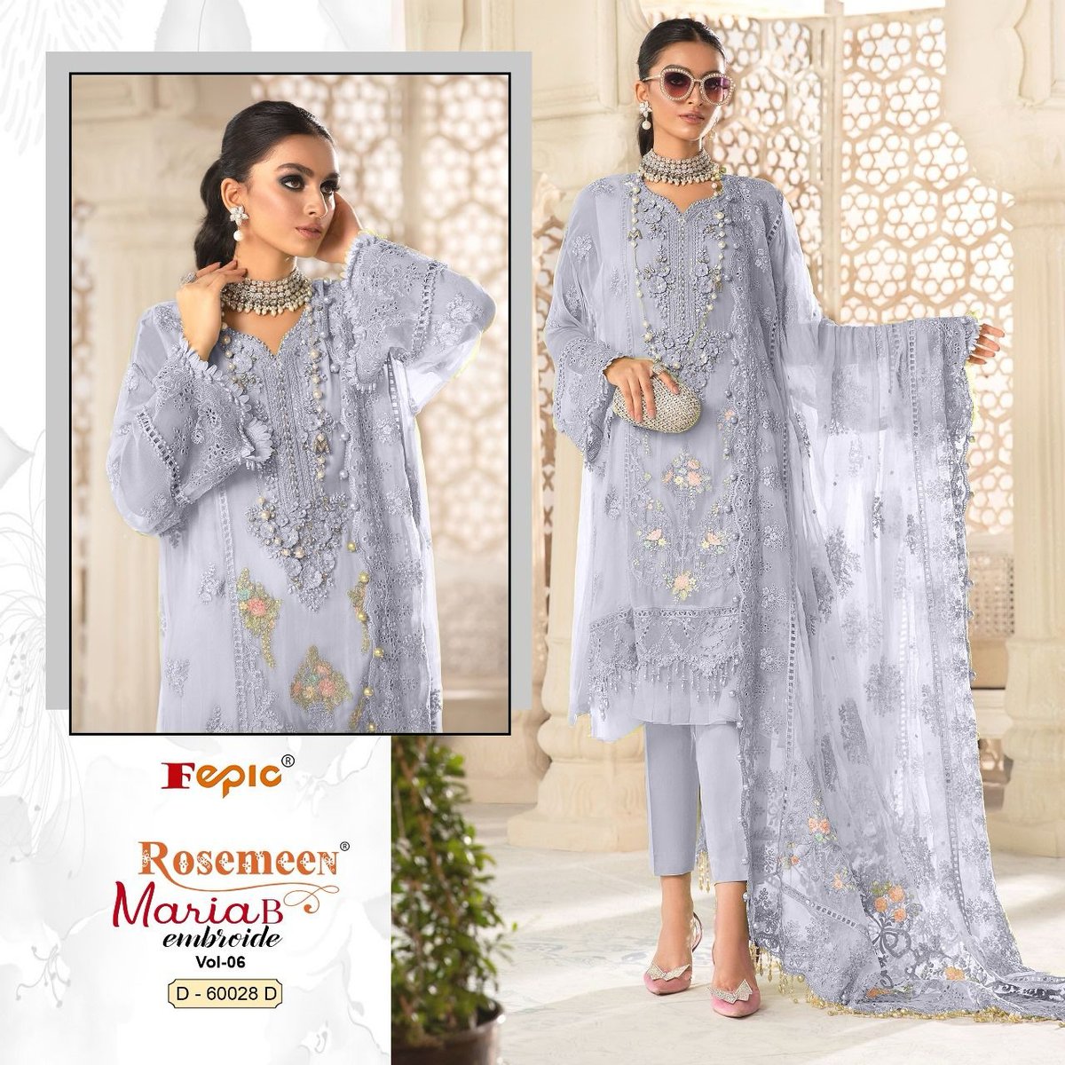 Fepic Rosemeen Maria B Embroide Vol-6 60028 Colors 4