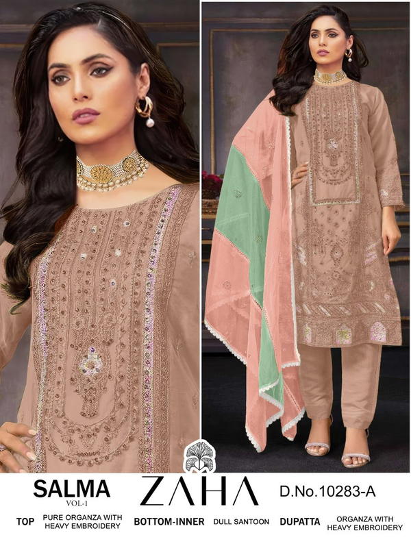 ZAHA SALMA VOL-1 10283-A TO 10283-D