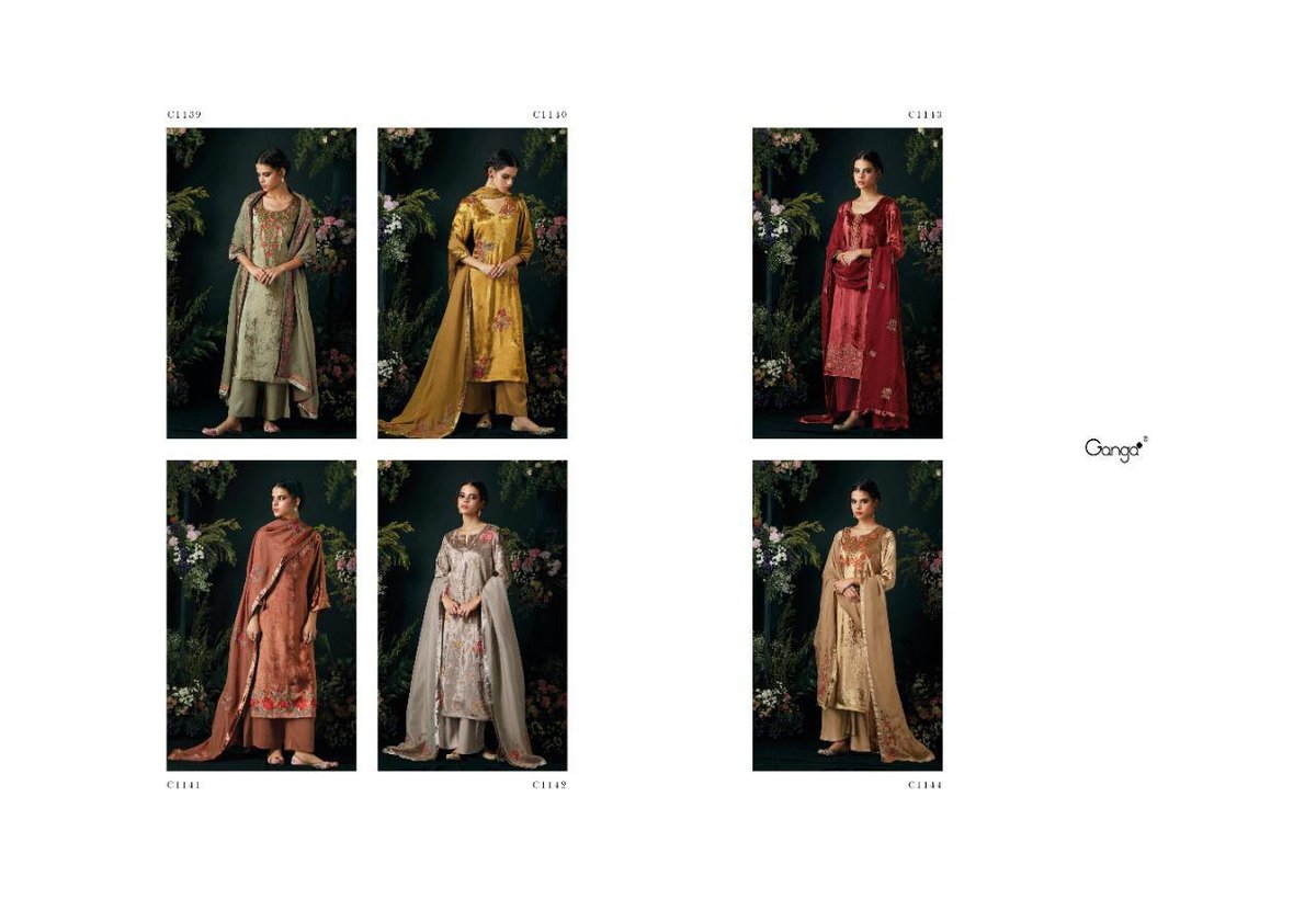 Ganga The Vintage Blossom 1139-1144 Series . 7
