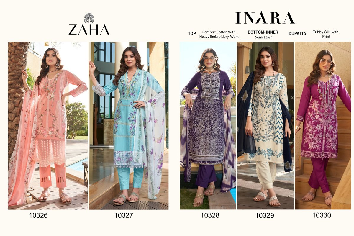 ZAHA INARA VOL-1 10326 TO 10330 6
