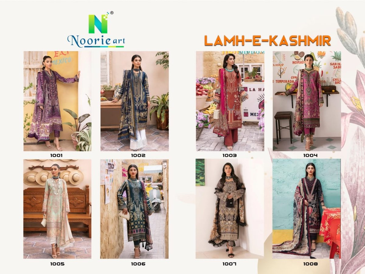 Viona Suit Lamh-E-Kashmir 1001-1008 Series 9