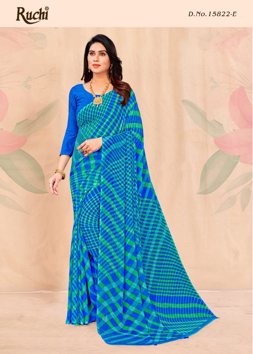Ruchi Saree Star Chiffon Vol-126 15822 Colors 5