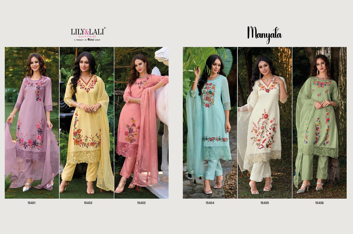 LILY & LALI MANYATA 15401 TO 15406 SERIES 7