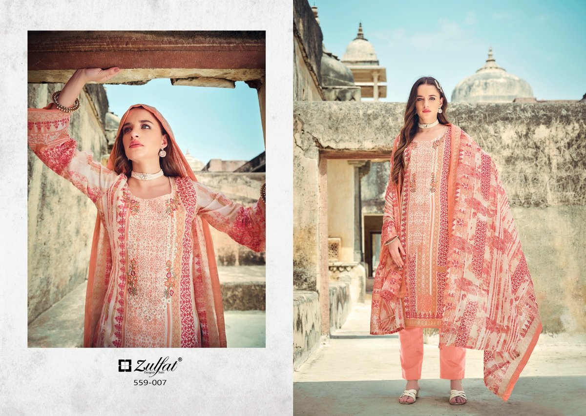 ZULFAT DESIGNER ROZEEN 559-001 TO 559-008 7
