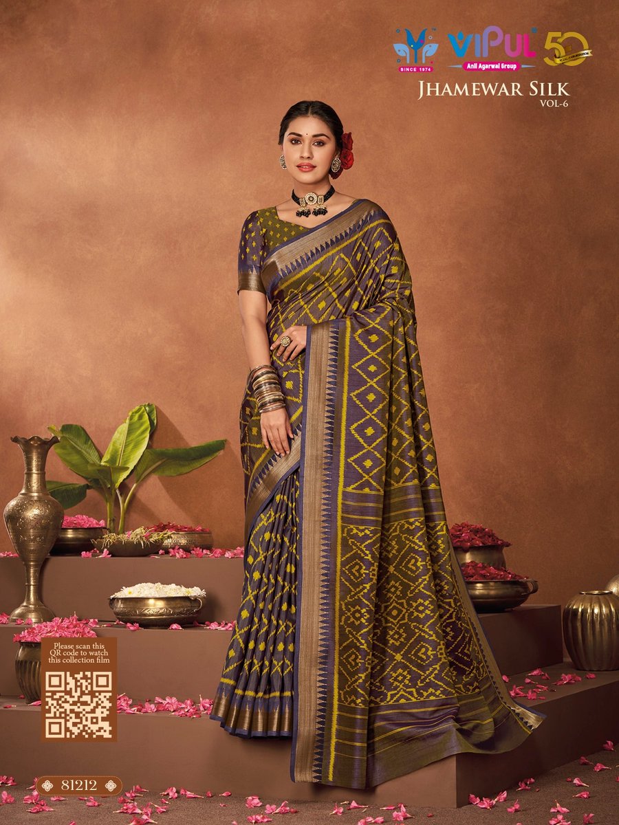 VIPUL JHAMEWAR SILK VOL-6 81207 TO 81218 6