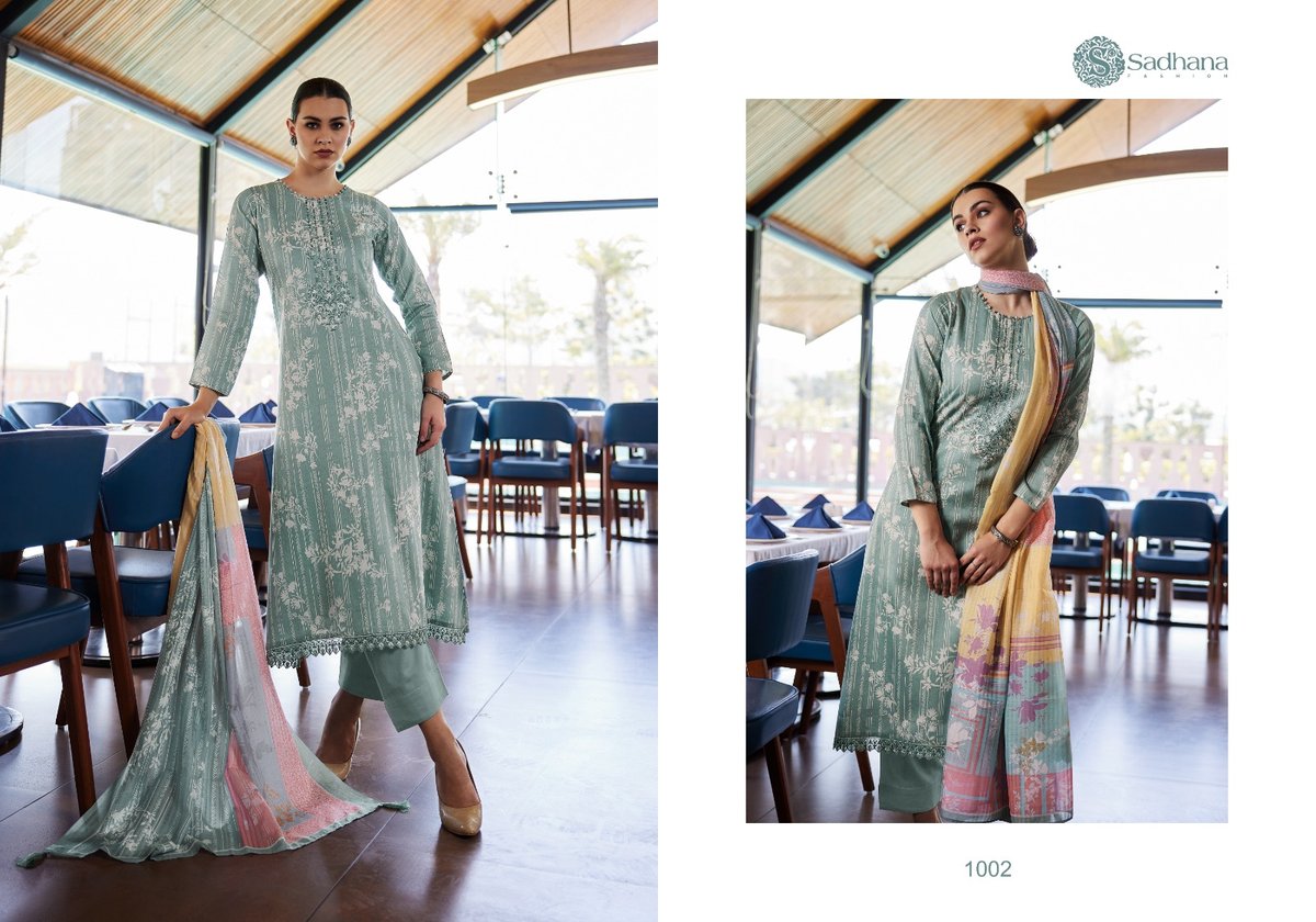 SADHANA FASHION ZABIN 1001 TO 1008 2