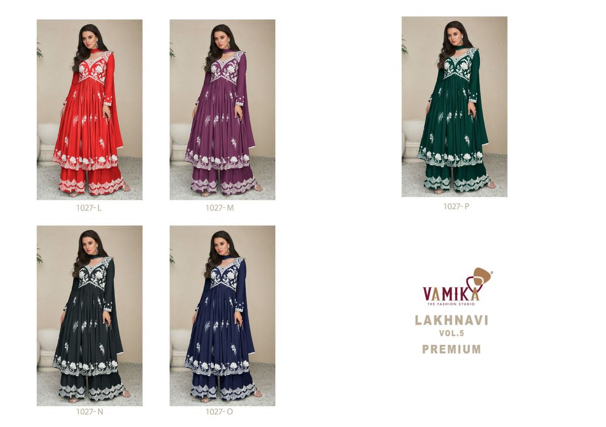 Vamika Fashion Lakhnavi Vol-5 Premium 1027 New Colors 6