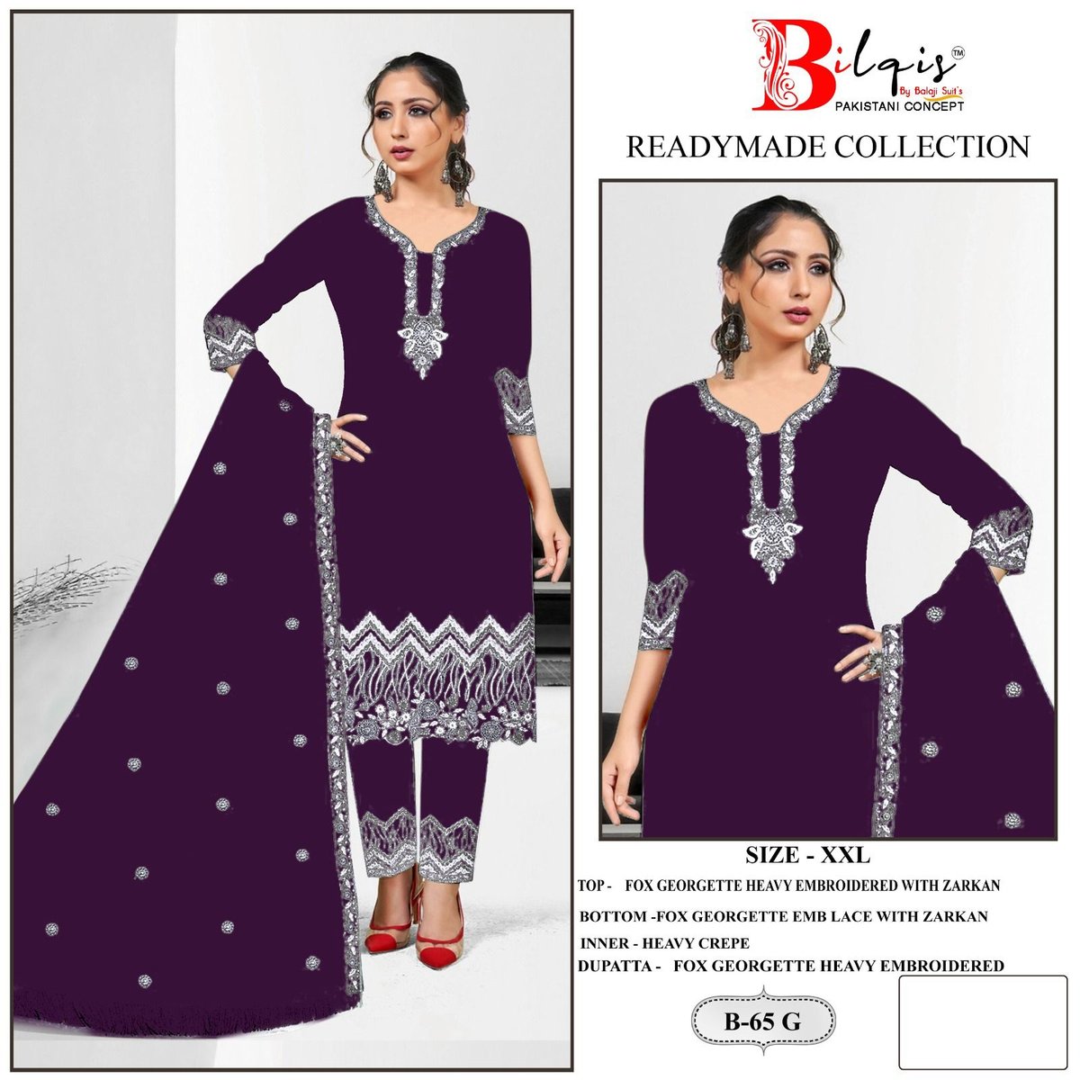 BILQIS READYMADE COLLECTION B-65-E TO B-65-H 3