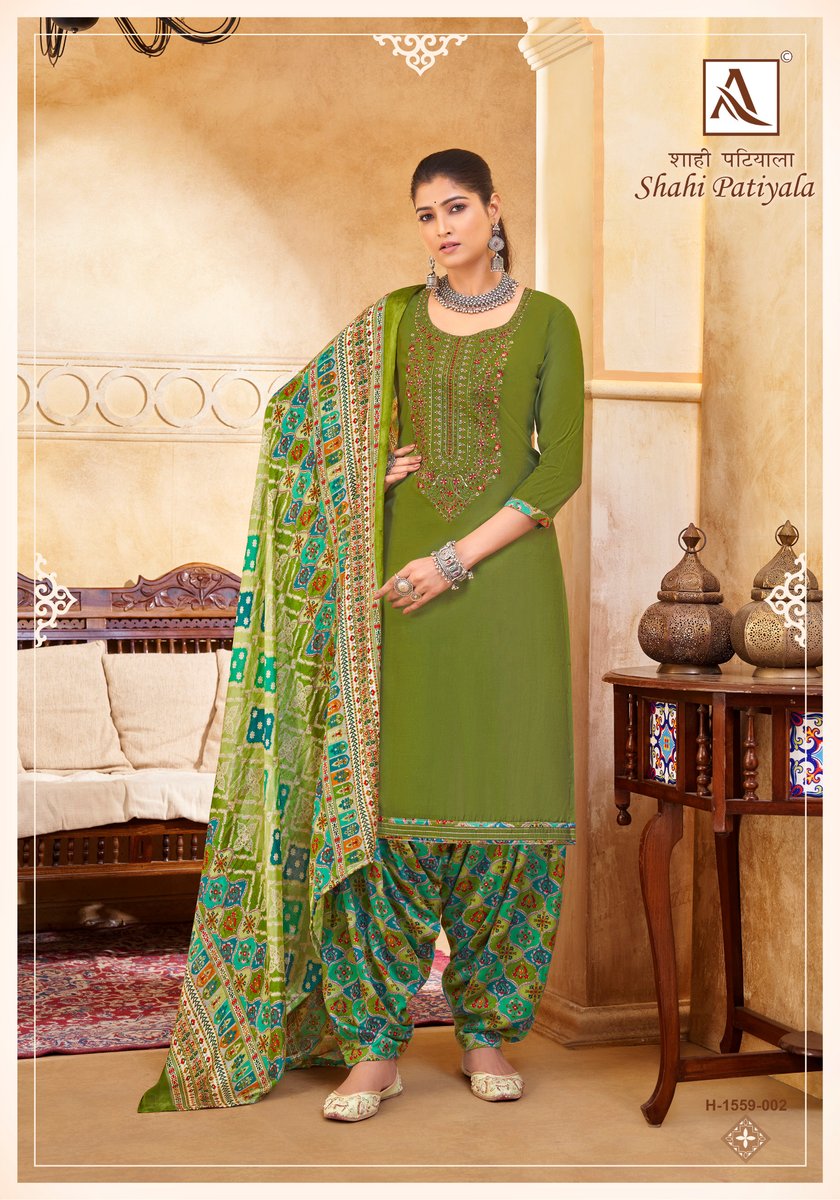 ALOK SUIT SHAHI PATIYALA H-1559-001 TO H-1559-010 2