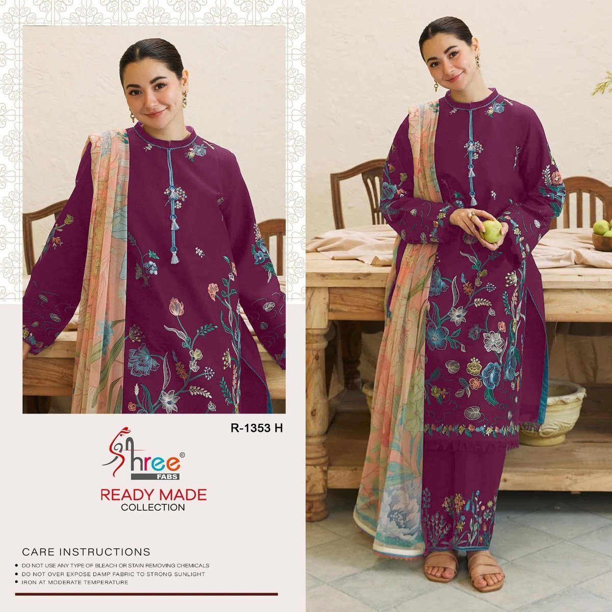 SHREE FAB READY MADE COLLECTION R-1353-E TO R-1353-H 4