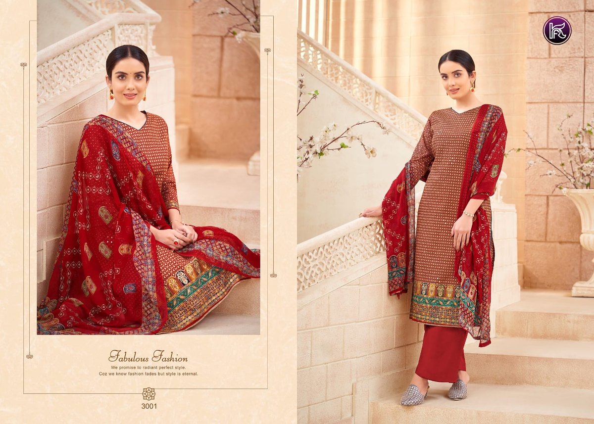 KALA FASHION ORANGE - 3 3001 TO 3004 1