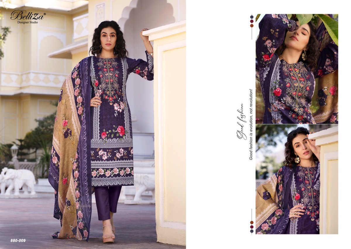 BELLIZA DESIGNER NAIRA VOL-34 880-001 TO 880-010 9