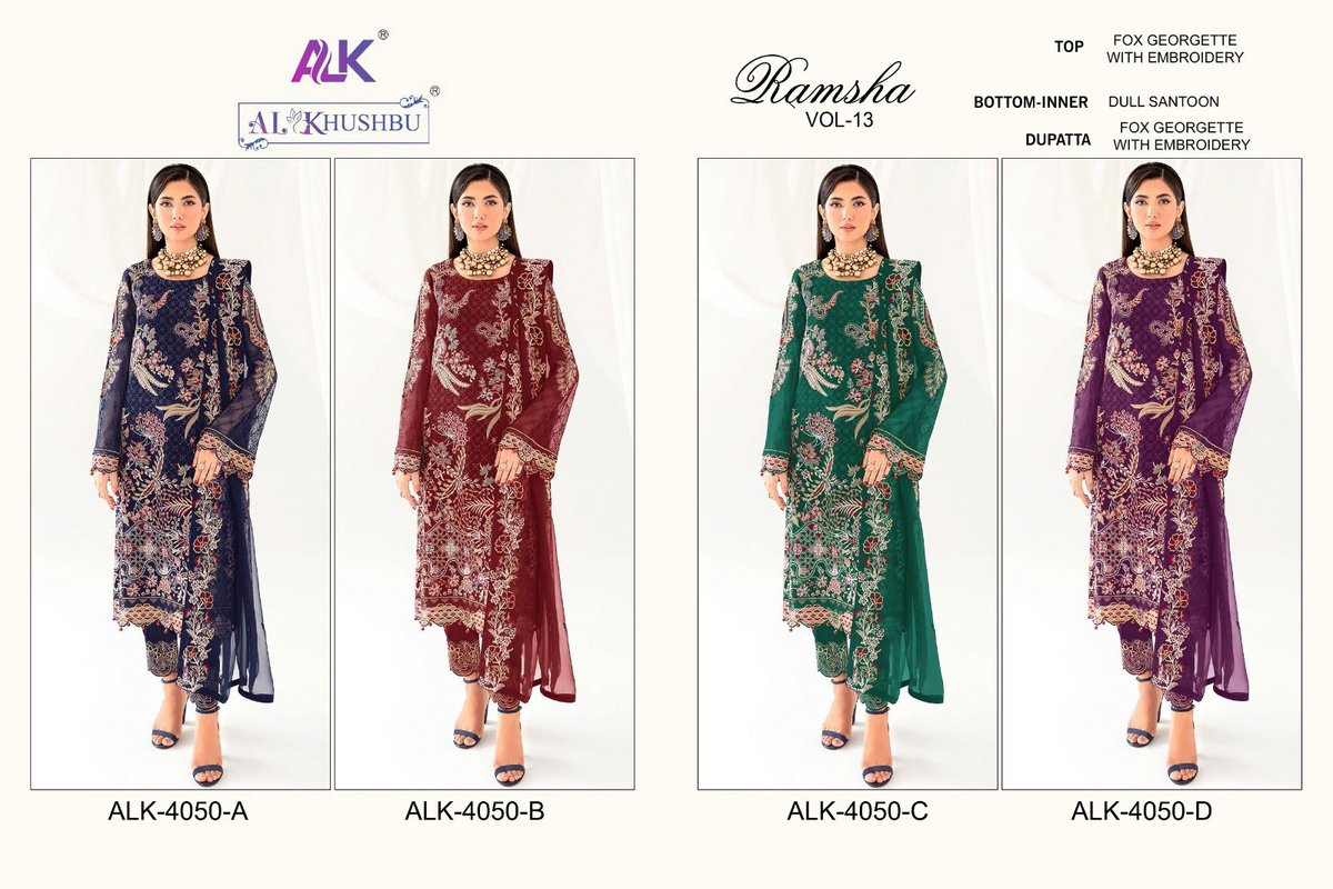 Zaha Ramsha Vol-13 4050 New Colors 9