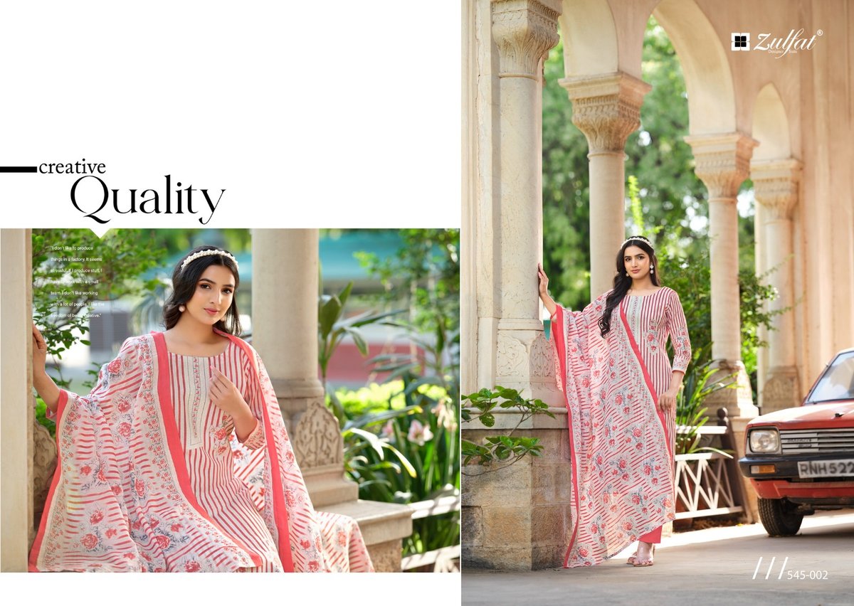 ZULFAT DESIGNER FARHANA VOL-5 545-001 TO 545-008 2