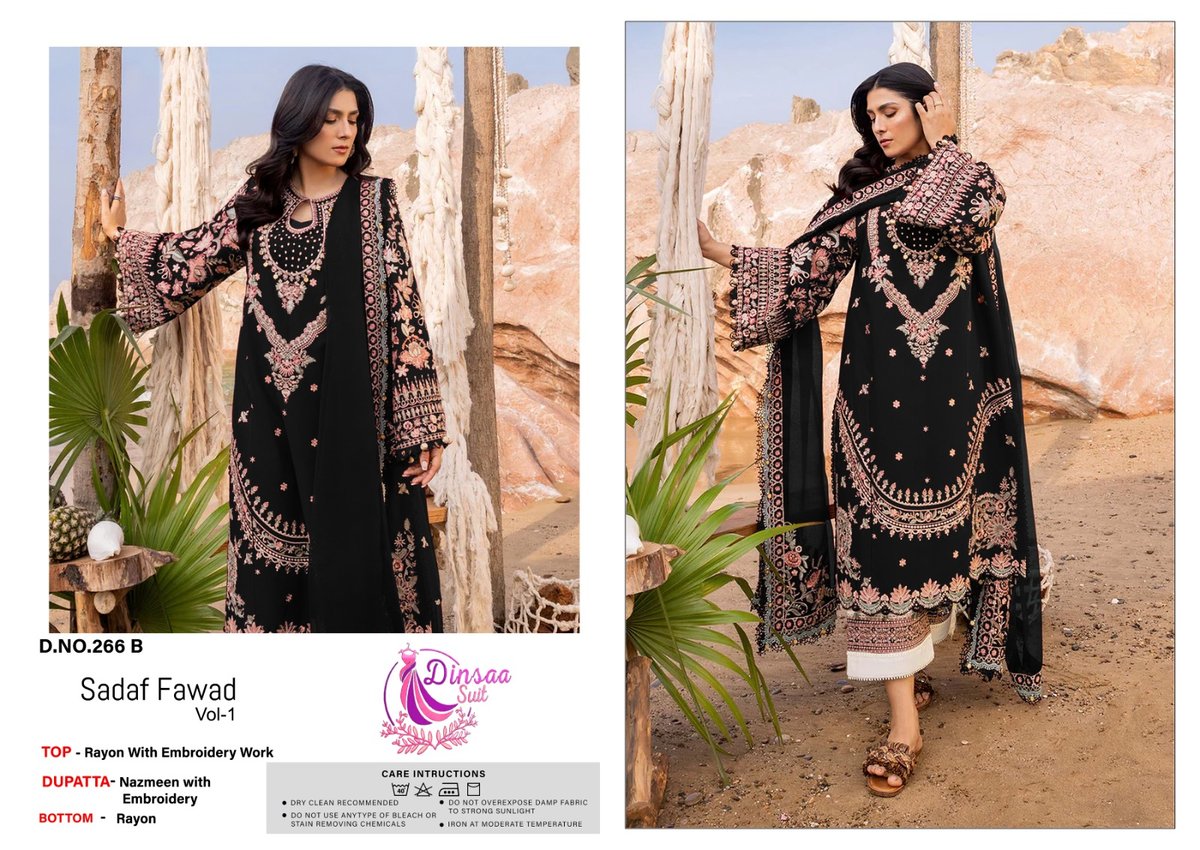 DINSAA SUIT SADAF FAWAD VOL-1 266-A TO 266-D 2