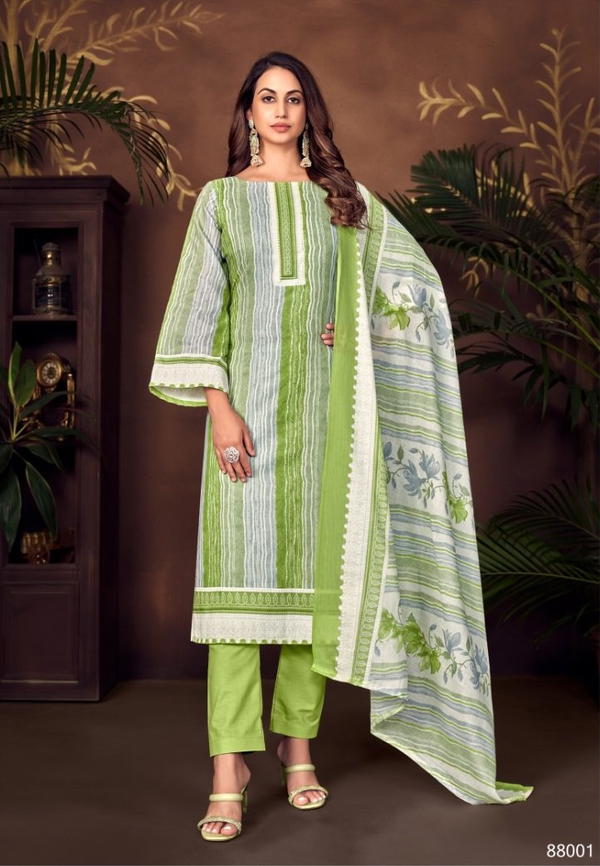 SKT SUITS ADHIRA VOL-6 88001 TO 88008