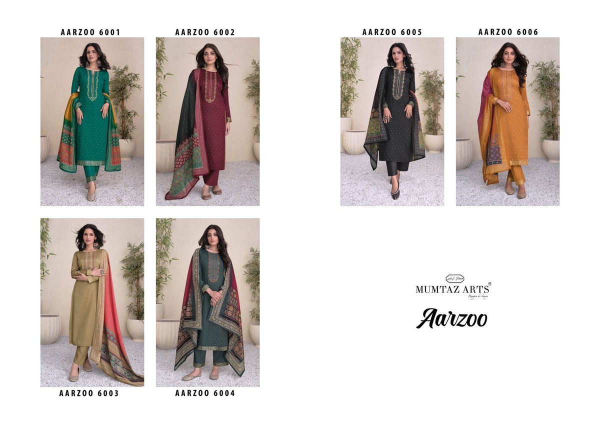 MUMTAZ ARTS AARZOO 6001 TO 6006 7