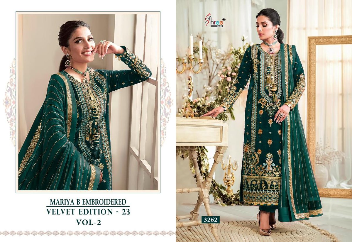 Shree Fab Mariya B Embroidered Velvet Edition 23 Vol-2 3259-3263 Series 4