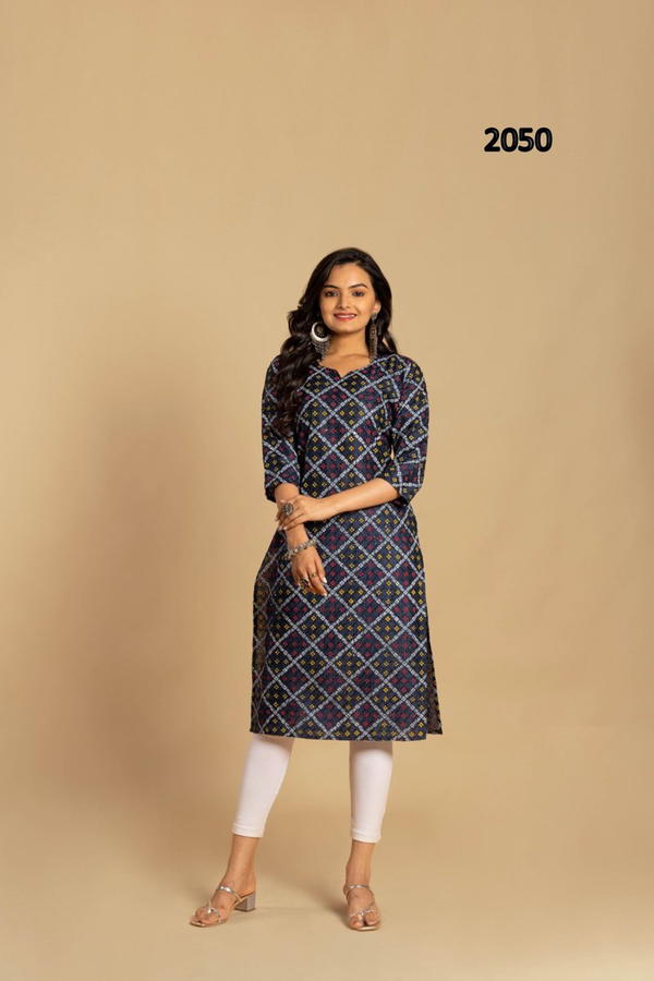 Gulzara Bandhani Kurti 2050-2056 Series
