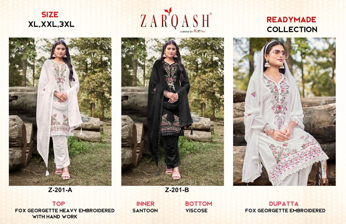 ZARQASH READYMADE COLLECTION Z-201-A TO Z-201-B 3