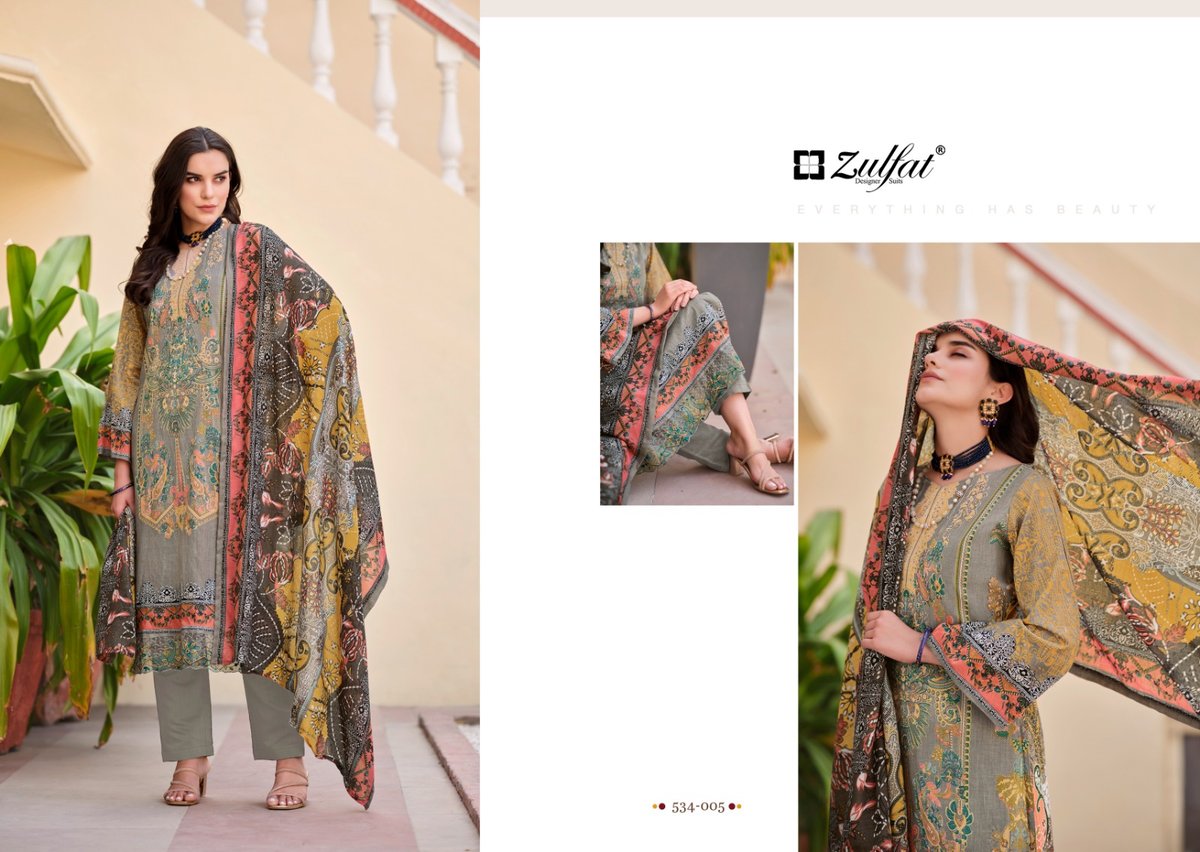 ZULFAT DESIGNER GULREZ 534-001 TO 534-008 5