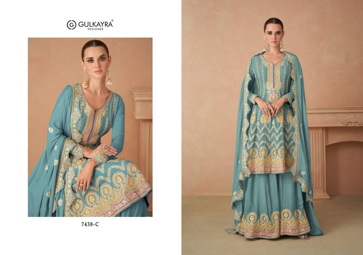 GULKAYRA DESIGNER SAHIRA 7438-A TO 7438-D 3