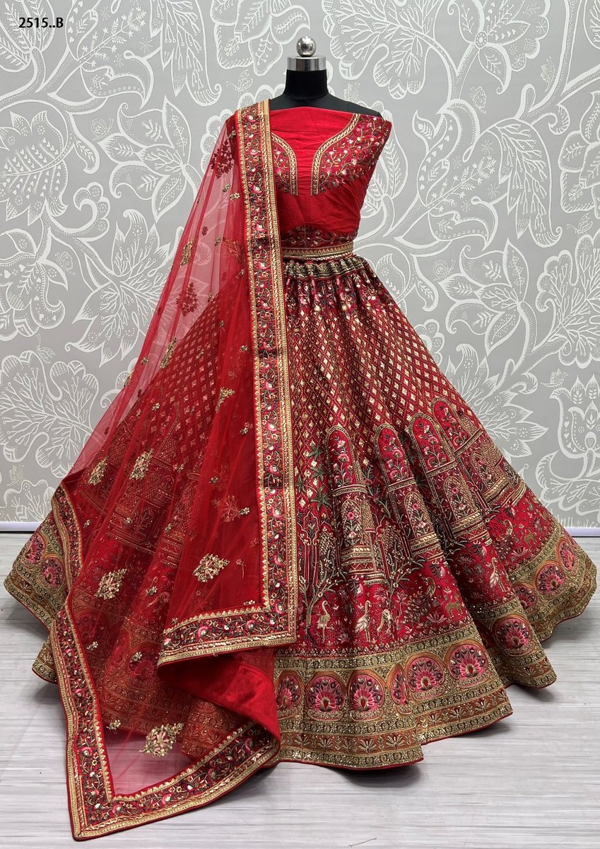 Anjani Art Bridal Lehenga 2515 Colors 6
