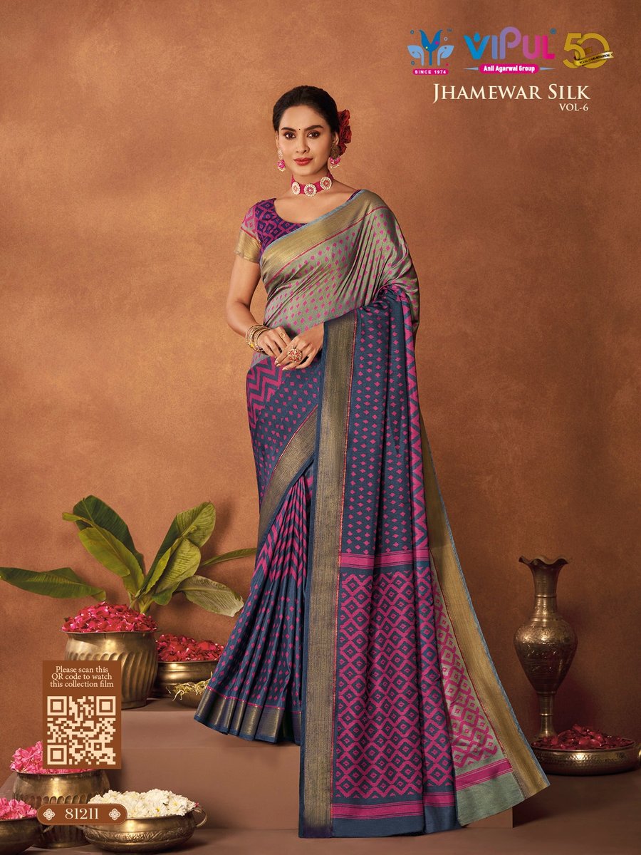 VIPUL JHAMEWAR SILK VOL-6 81207 TO 81218 5