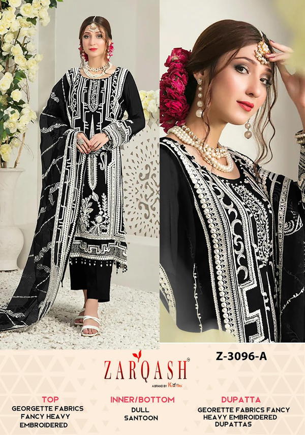 ZARQASH SUITS Z-3096-A TO Z-3096-D