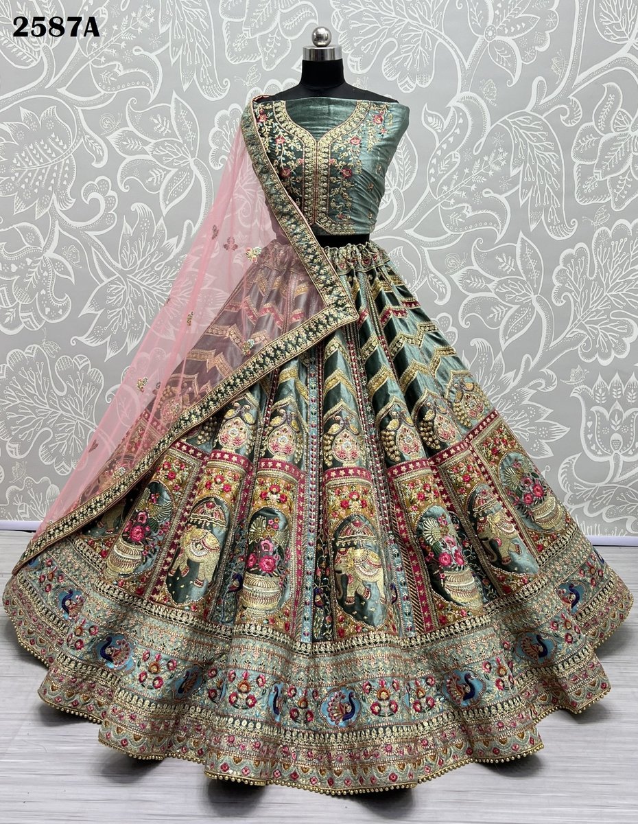 Anjani Art Bridal Lehenga Choli 2587 Colors 2