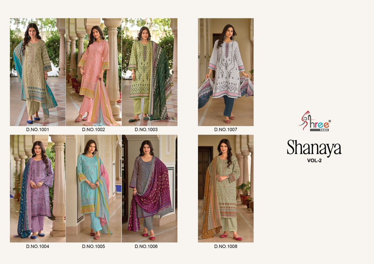 SHREE FABS SHANAYA VOL-2 1001 TO 1008 9