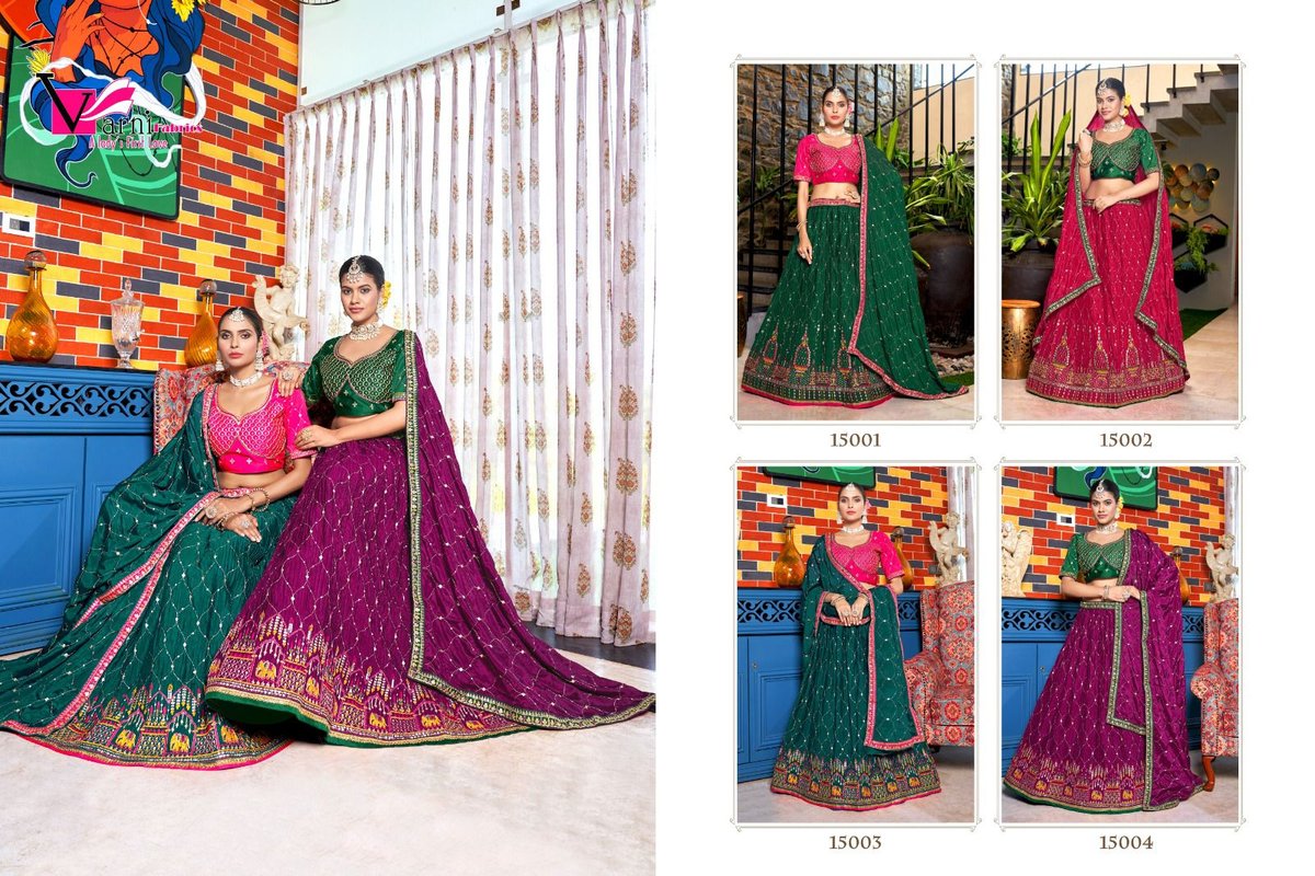 Varni Fabric Zeeya-Sanskriti 15001-15004 Series 5