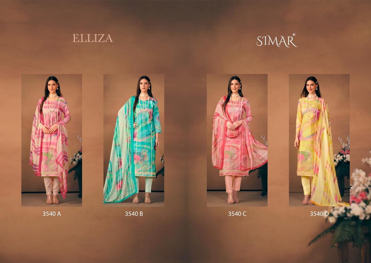 GLOSSY SIMAR ELLIZA 3540-A TO 3540-D 5