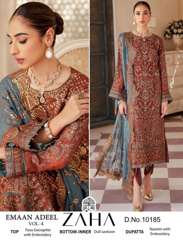 Zaha Emaan Adeel Vol-4 10186 Colors