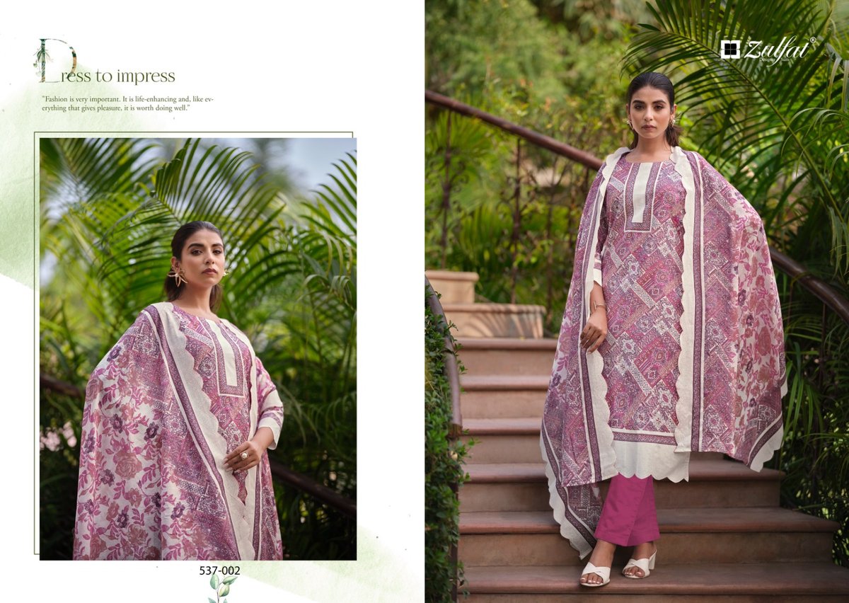 ZULFAT DESIGNER MARYAM VOL-2 537-001 TO 537-008 2