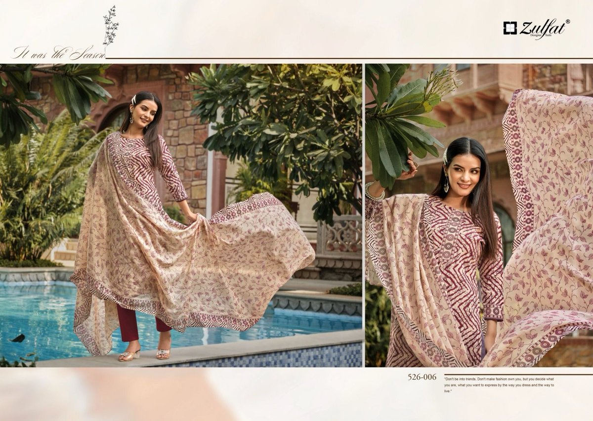ZULFAT DESIGNER BANI 526-001 TO 526-008 6