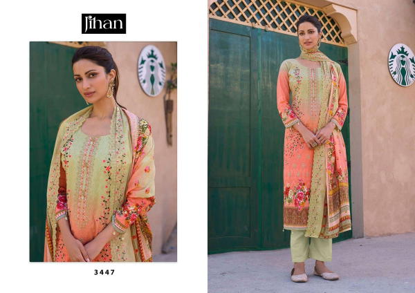 JIHAN BIN SAEED LAWN COLLECTION VOL-9 3447 TO 3448