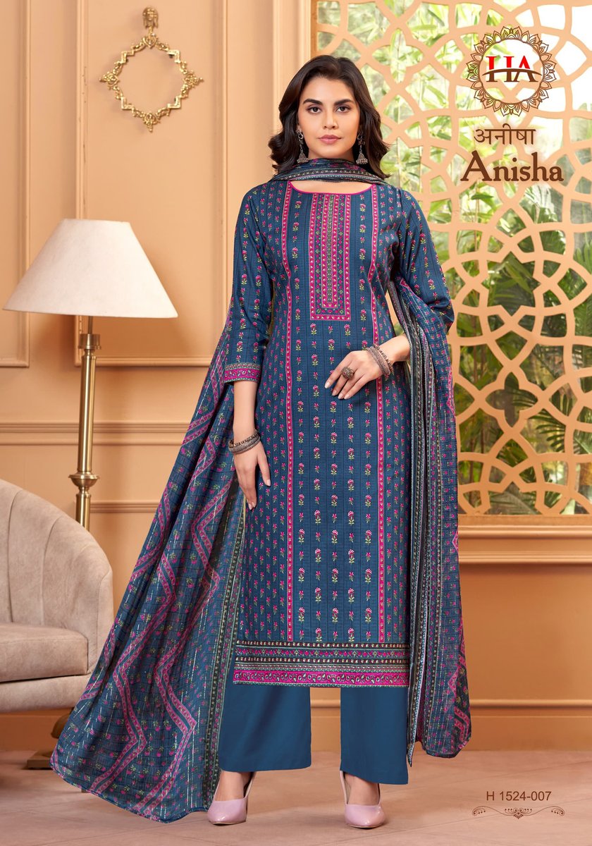 HARSHIT FASHION ANISHA H-1524-001 TO H-1524-008 7