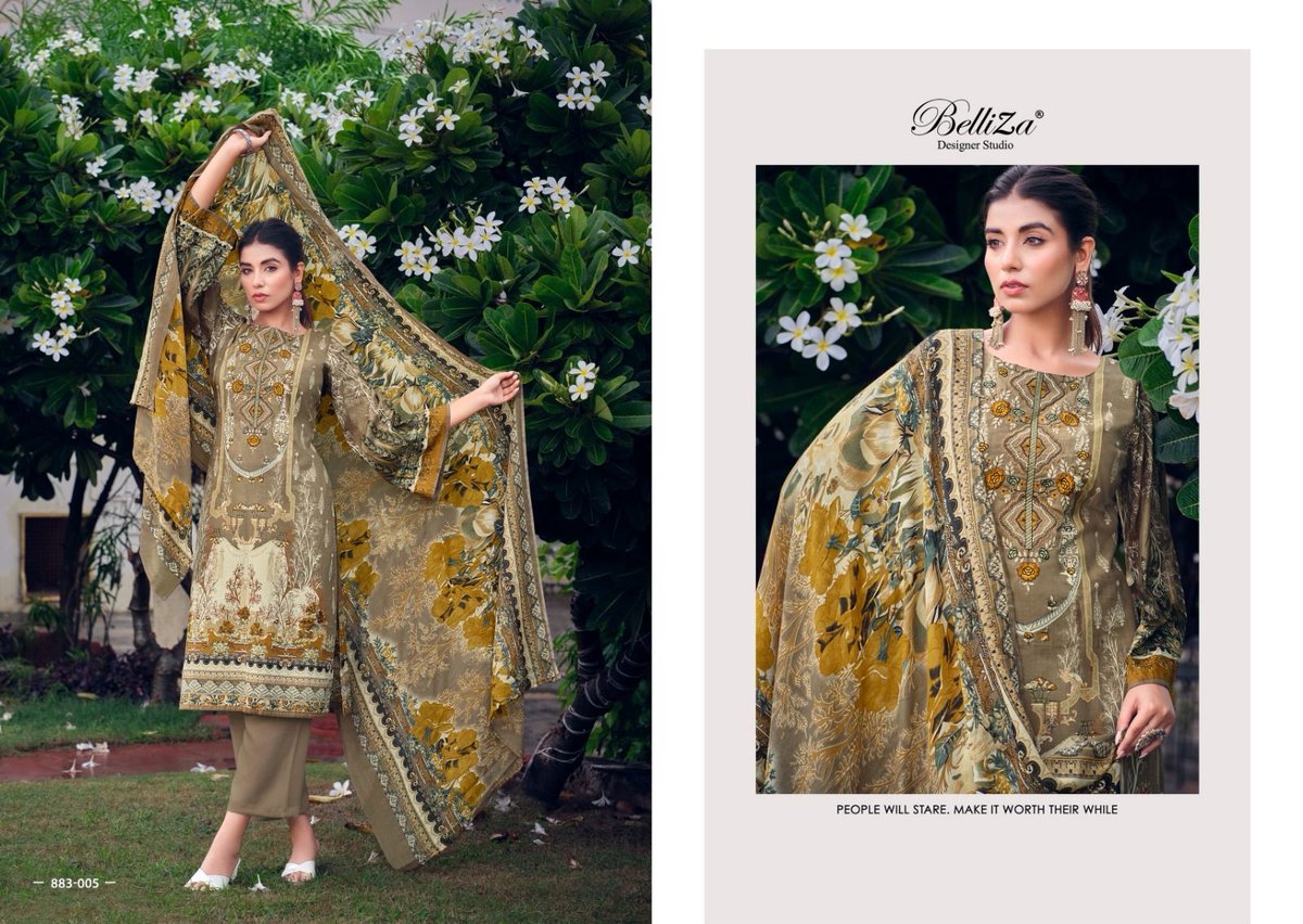 BELLIZA DESIGNER NAIRA VOL-37 883-001 TO 883-008 5
