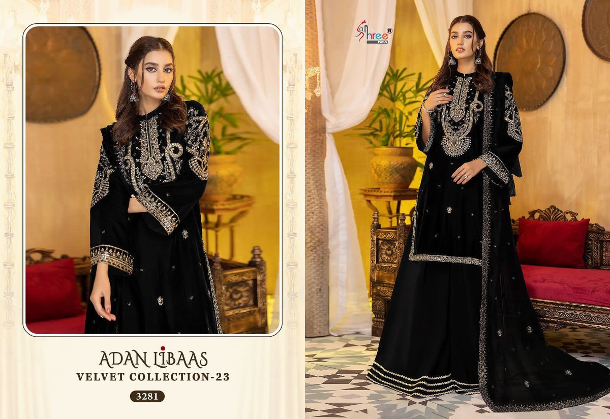 Shree Fab Adan Libaas Velvet Collection 3280-3285 Series 2