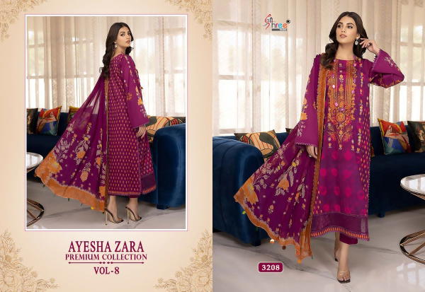 Shree Fab Ayesha Zara Premium Collection Vol-8 3208-3212 Series