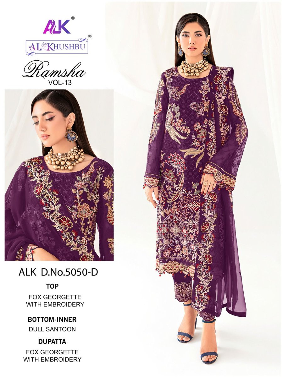 Zaha Ramsha Vol-13 4050 New Colors 7