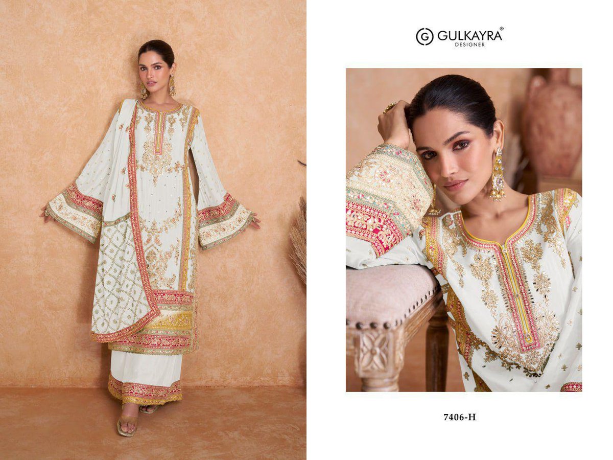 GULKAYRA DESIGNER VEDIKA 7406-A TO 7406-H 8