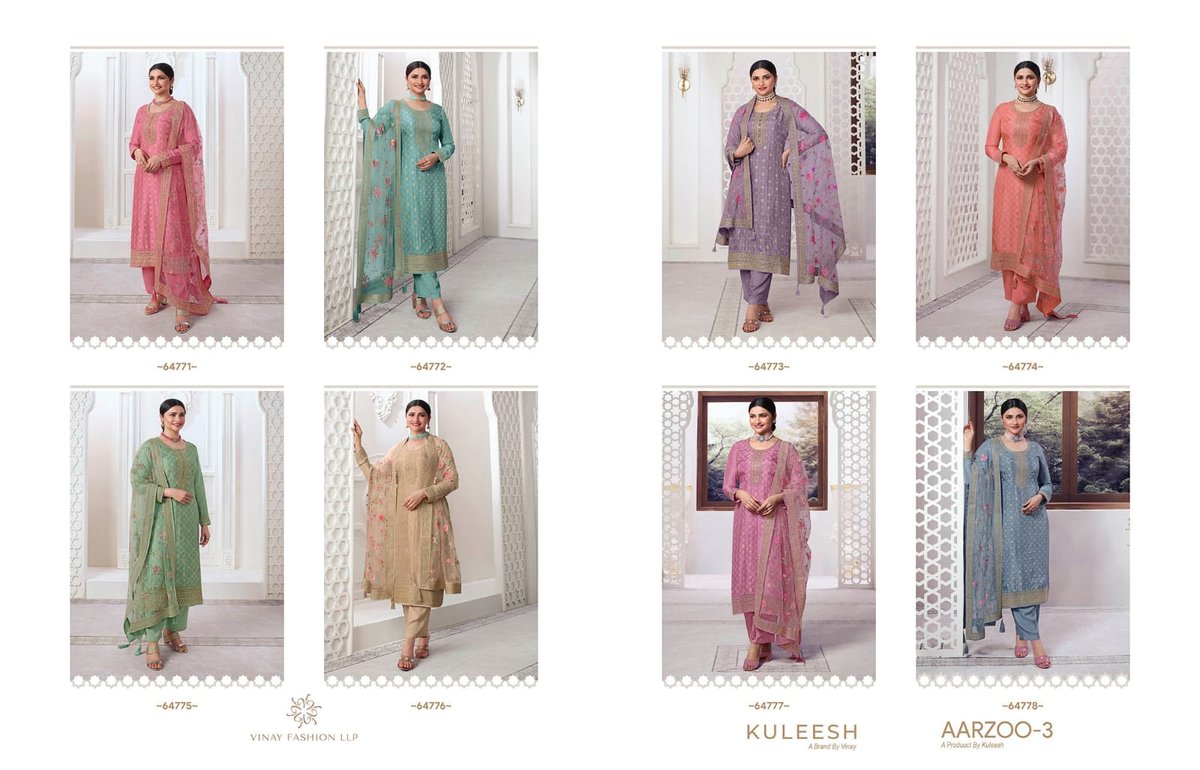 Vinay Fashion Kuleesh Aarzoo Vol-3 64771-64778 Series 9