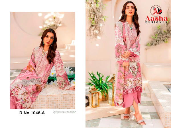 AASHA DESIGNER NEEDLE WONDER VOL-3 1046-A TO 1046-D