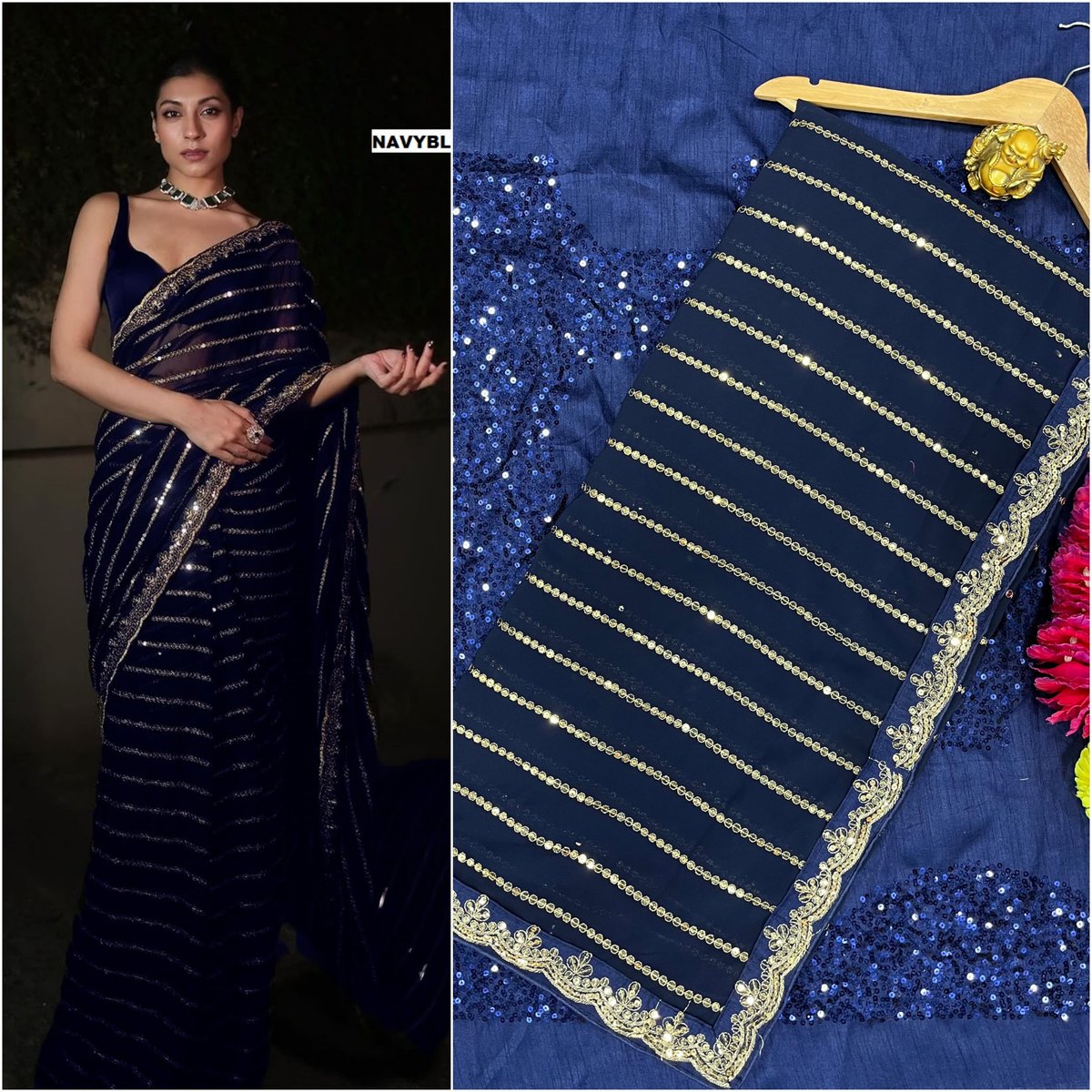 NEW TRENDING BOLLYWOOD BLOCKBUSTER SEQUINS DESIGN 3393 4