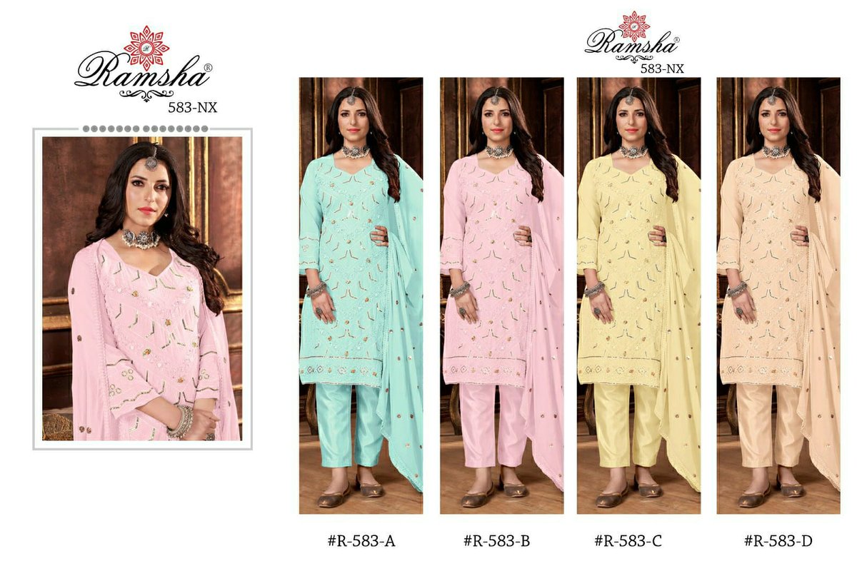 Ramsha Suit R-583 Colors 9