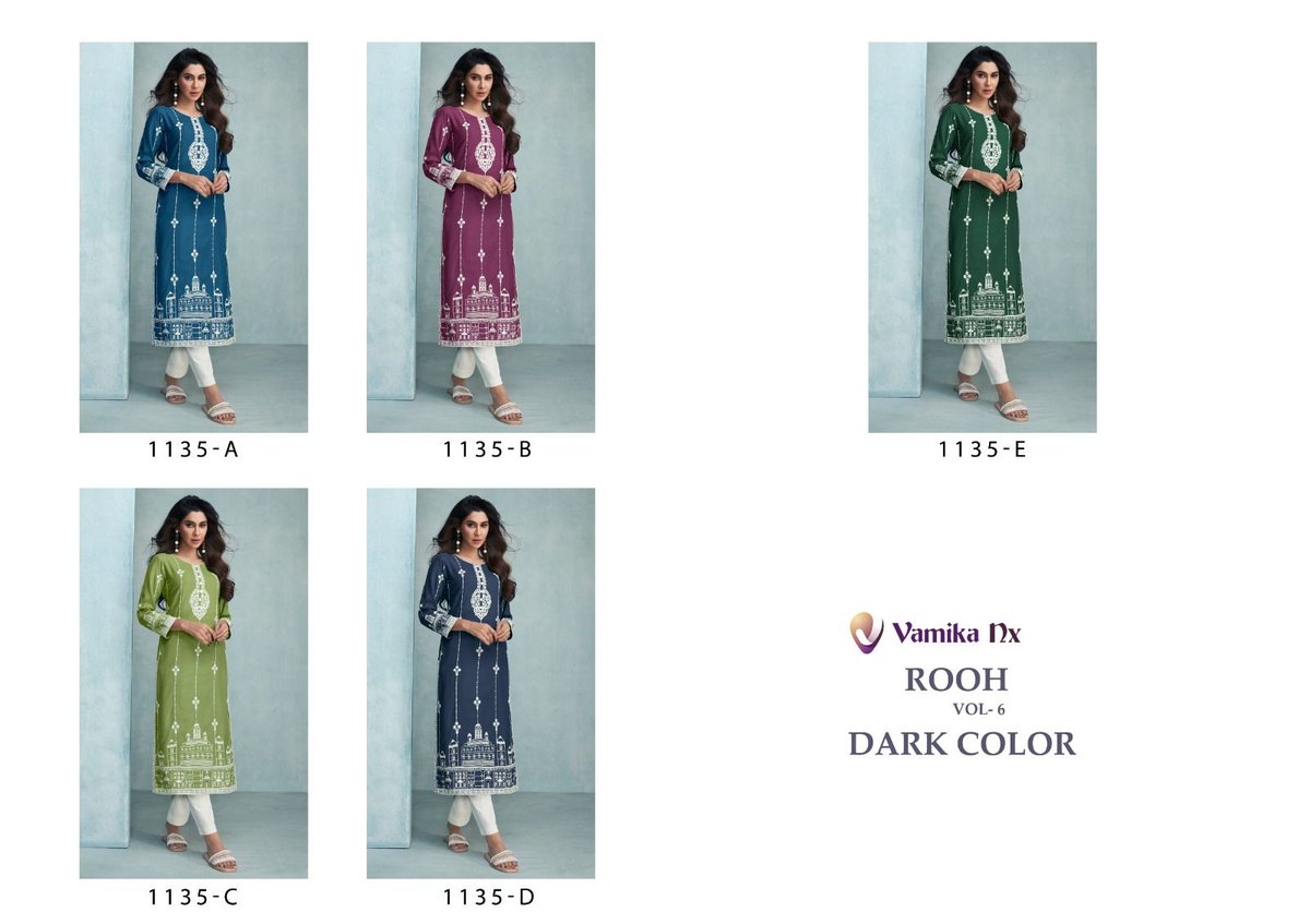 Vamika Nx Rooh Vol-6 Dark 1135 Colors 6
