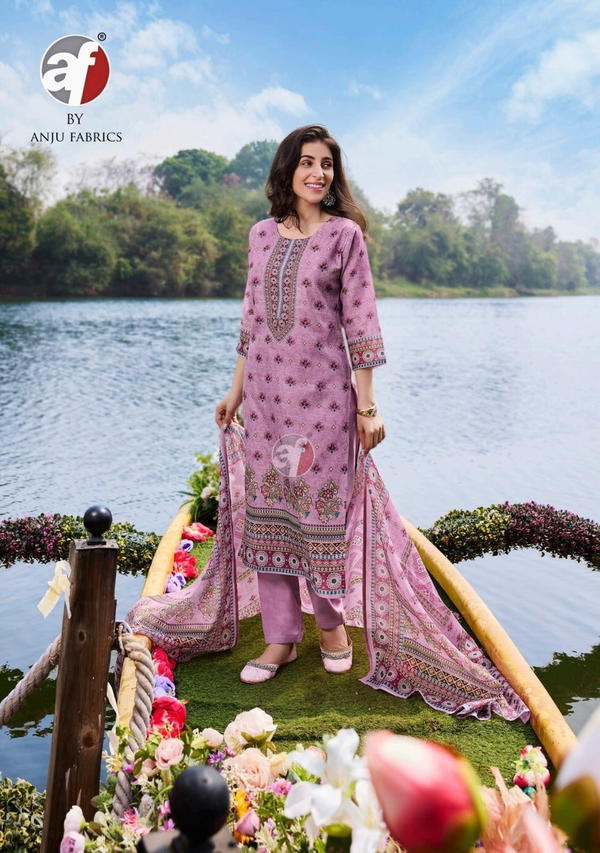 ANJU FABRIC PREETY PETALS VOL-2 3761 TO 3763